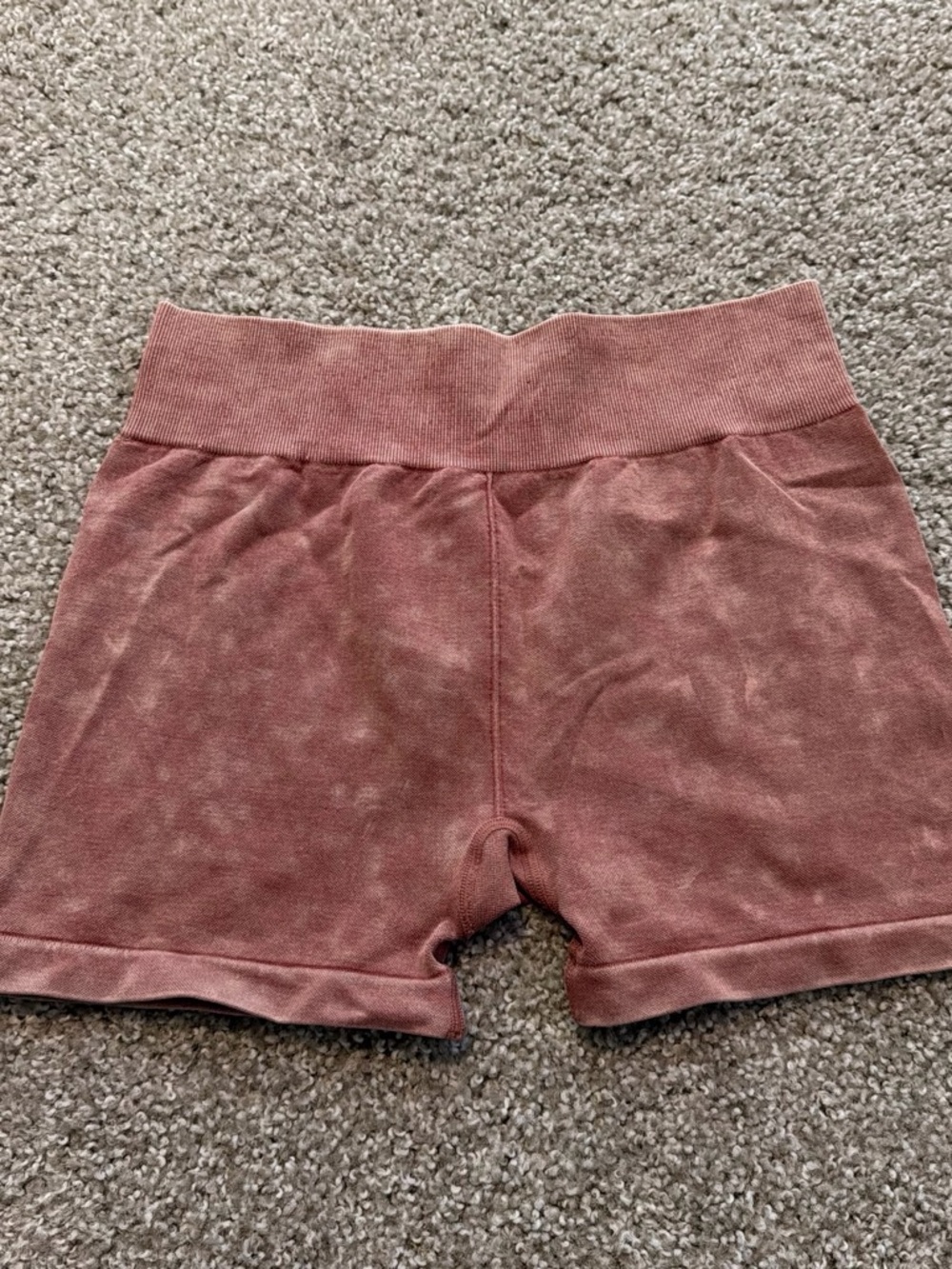 Aeropostale Dusty Rose Rib-Waist Bike Shorts